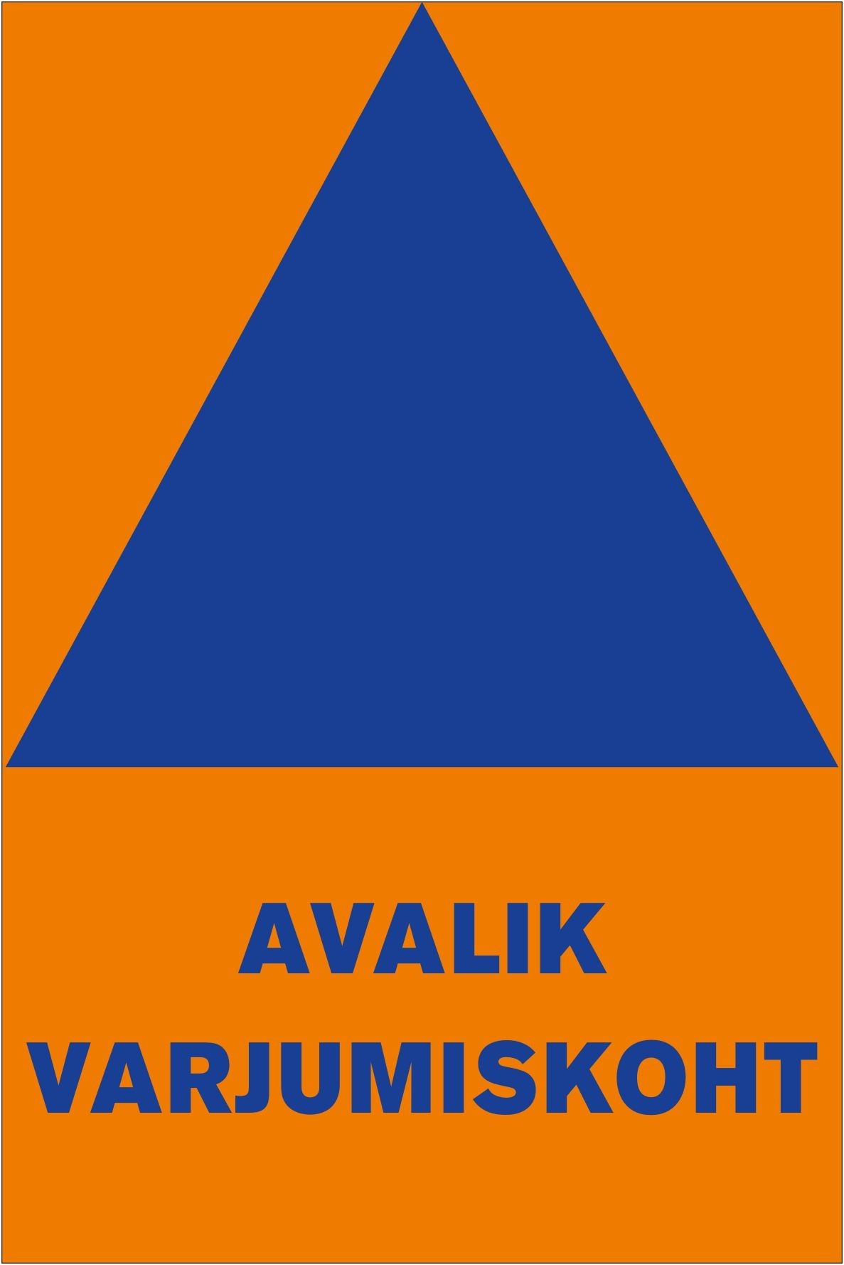 Avalikku varjumiskohta tähistav märk 